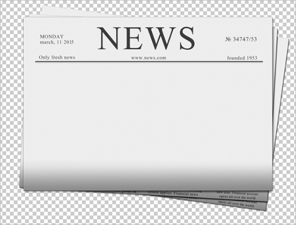 14 Blank Newspaper Templates Free Sample Example Format Download 