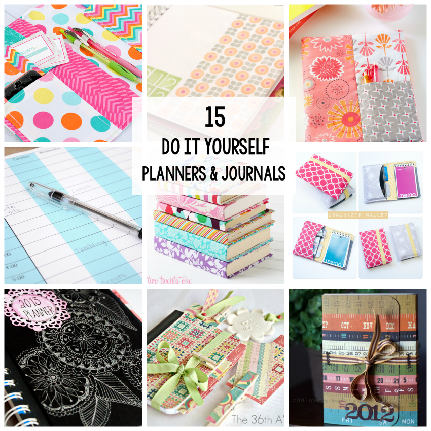 15 DIY Planners Journals To Make Or Print At Home Crazy Little Projects