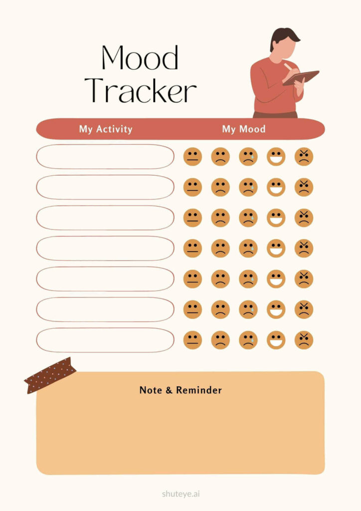 20 Free Printable Mood Tracker Bullet Journal Templates 2024 