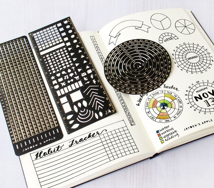 28 Best Bullet Journal Stencils Images On Pinterest Bullets Bullet 