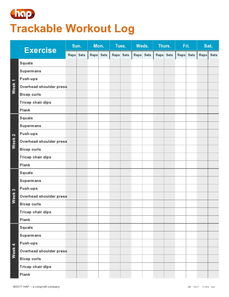 30 Useful Workout Log Templates Free Spreadsheets 