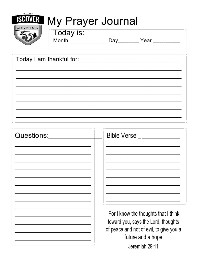 49 Prayer Journal Templates Kids Adults TemplateLab
