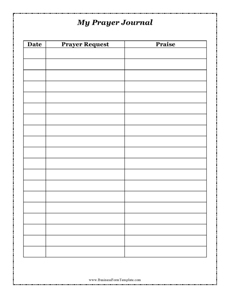 49 Prayer Journal Templates Kids Adults TemplateLab