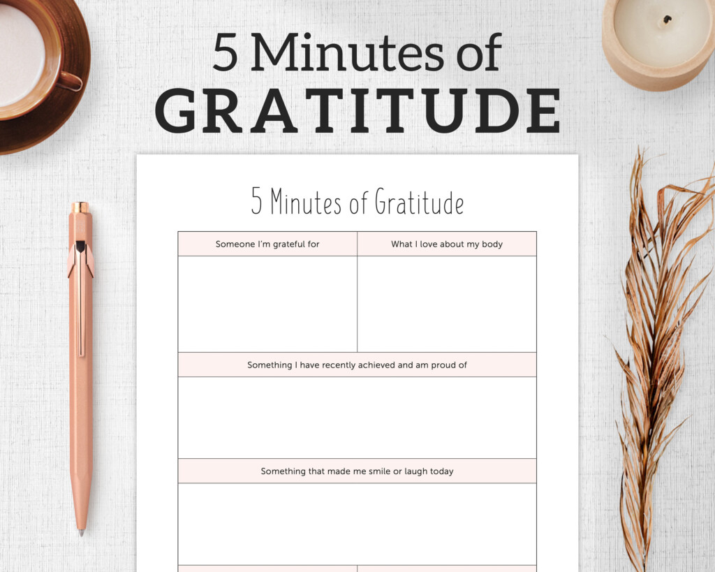 5 Minute Journal Template