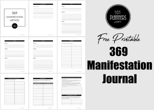 6 FREE Manifestation Journal Templates Instant Download