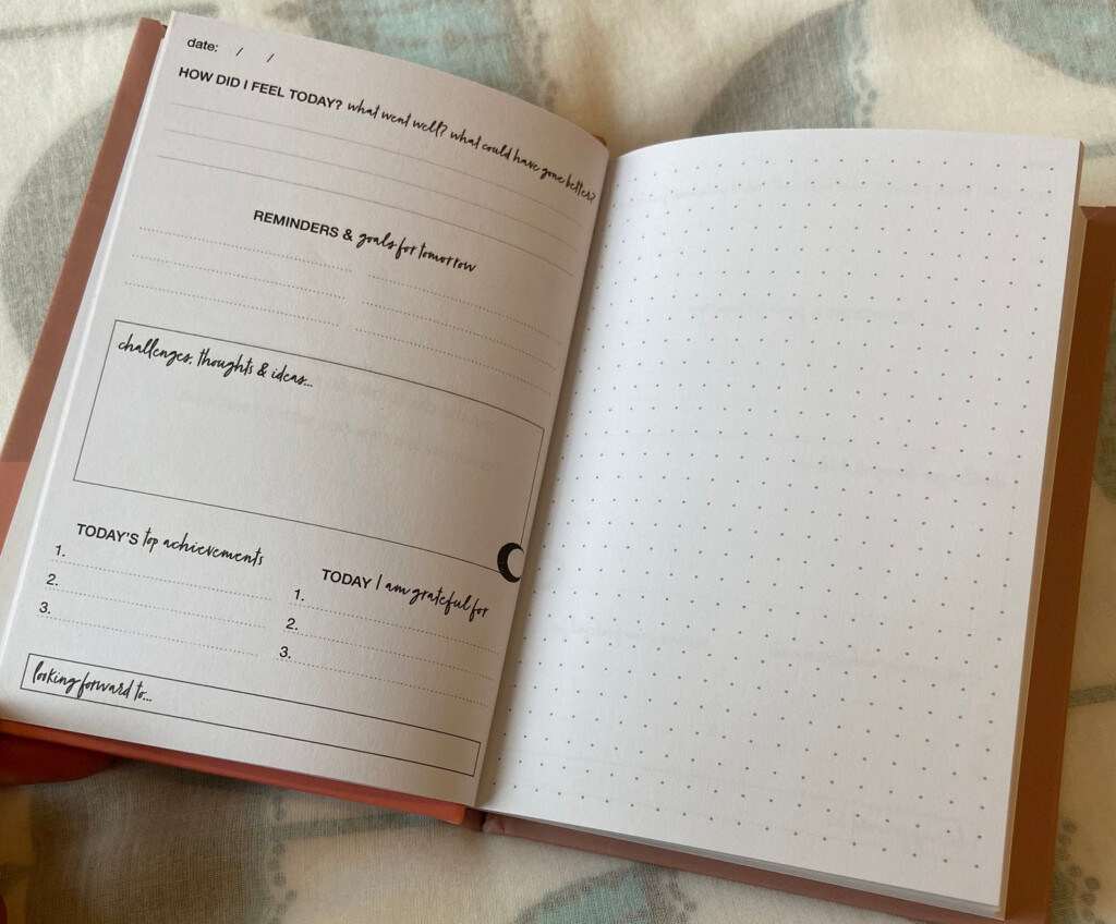 A6 Bedtime Journal Notebook With Prompts Night Journal Etsy