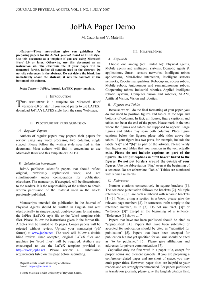 Scientific Journal Template Word Journal Templates