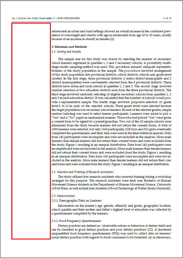 Article Layout And Templates Revised For Future Volumes