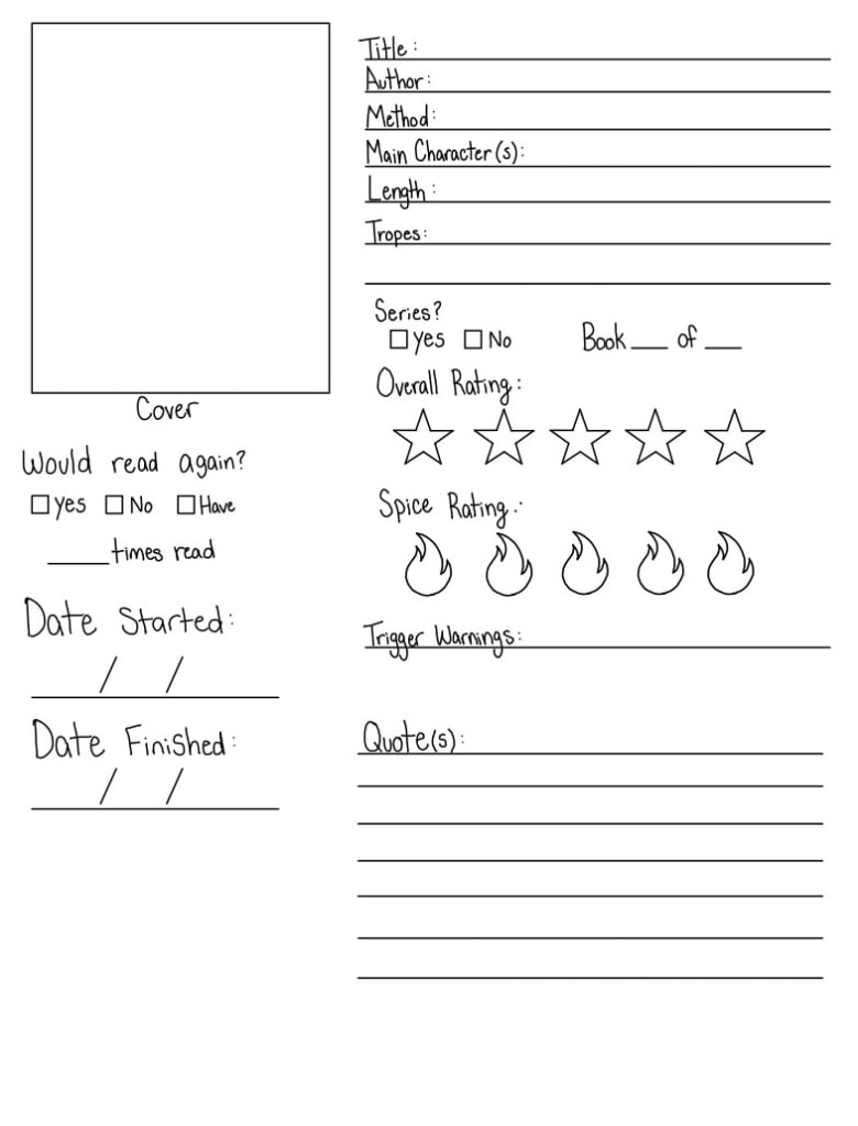 Book Journal Template Notability Gallery