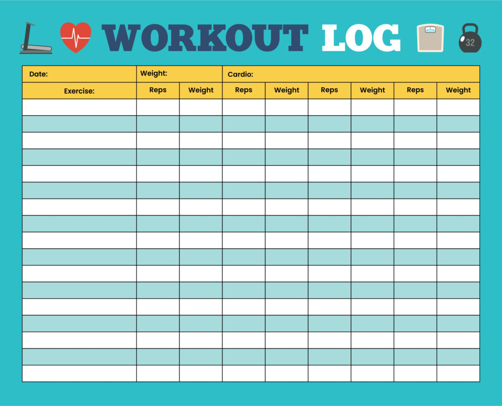 Cardio Workout Log Template Free 10 Free PDF Printables Printablee