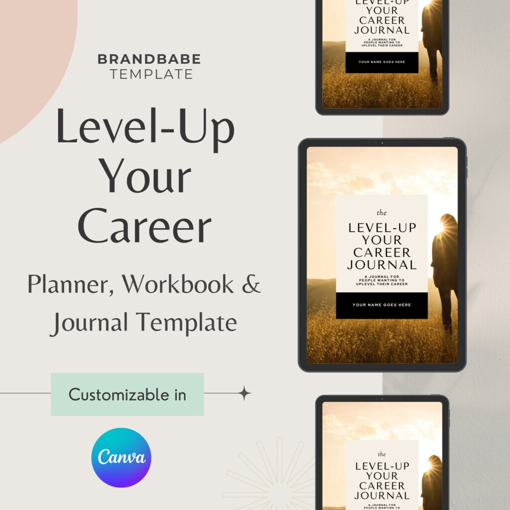 Career Plan Career Journal Template Career Canva Template Career 
