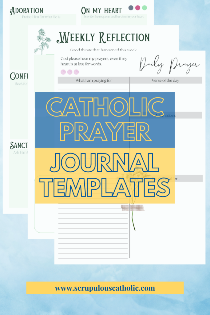 Catholic Prayer Journal Templates Prayer Journal Template Journal 