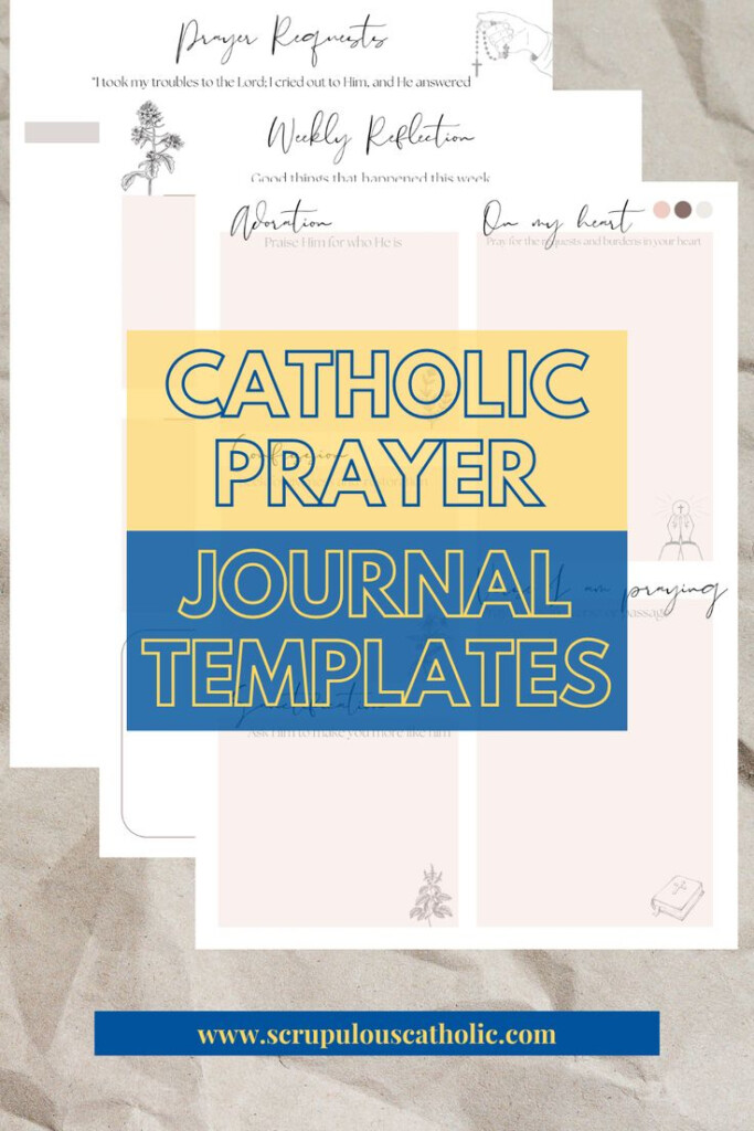 Catholic Prayer Journal Templates Prayer Journal Template Prayer 