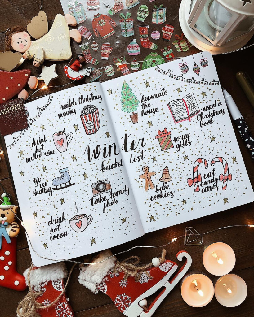 Christmas Bullet Journal Ideas December 2023 AnjaHome