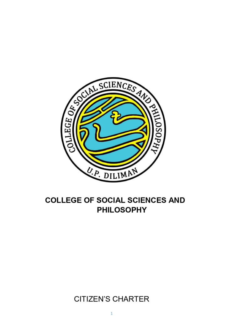 College Of Social Sciences And Philosophy Citizen s Charter