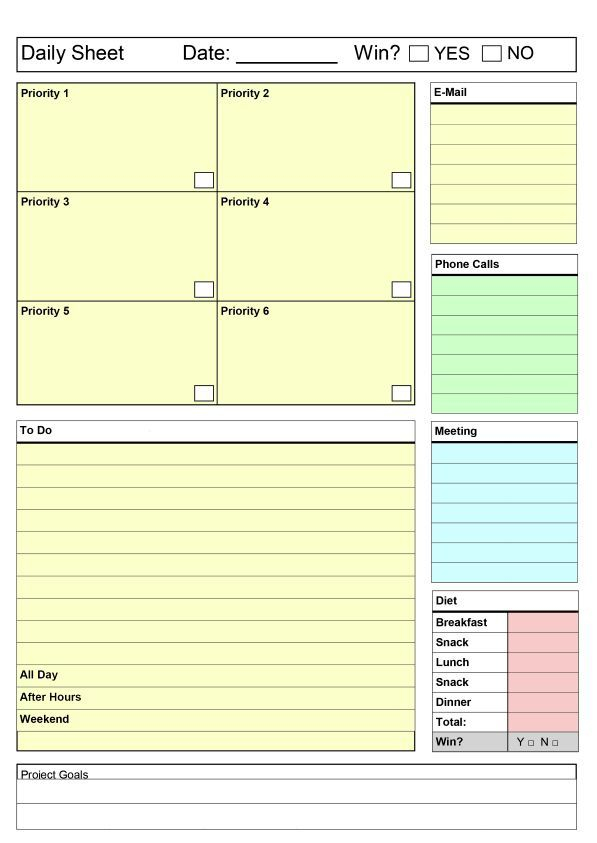 Daily Work Journal Template Atilachain
