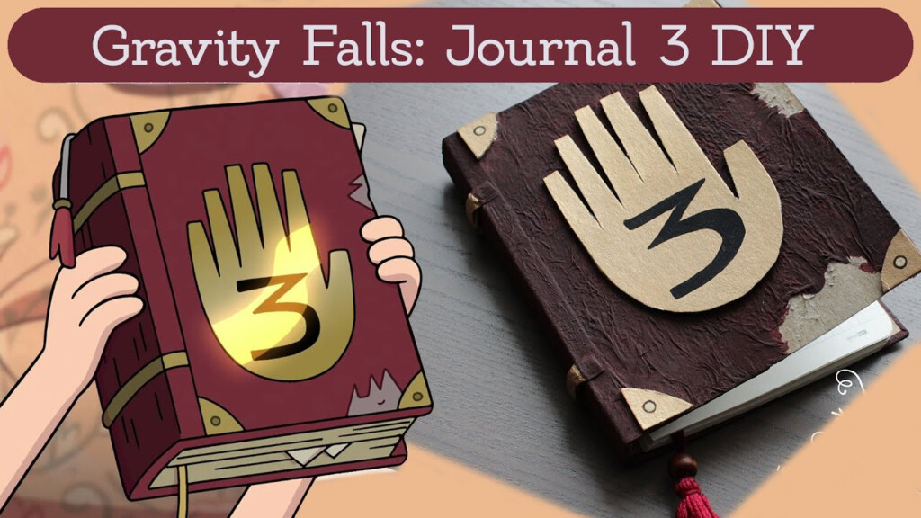 DIY How To Make GRAVITY FALLS Journal 3 Handmade Notebook 