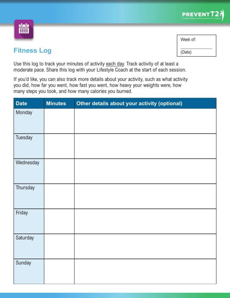 Fitness Journal Template