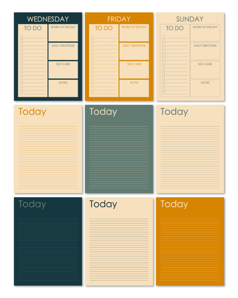 Free 12 Month Digital Journal With 4 Digital Journal Templates Spec 