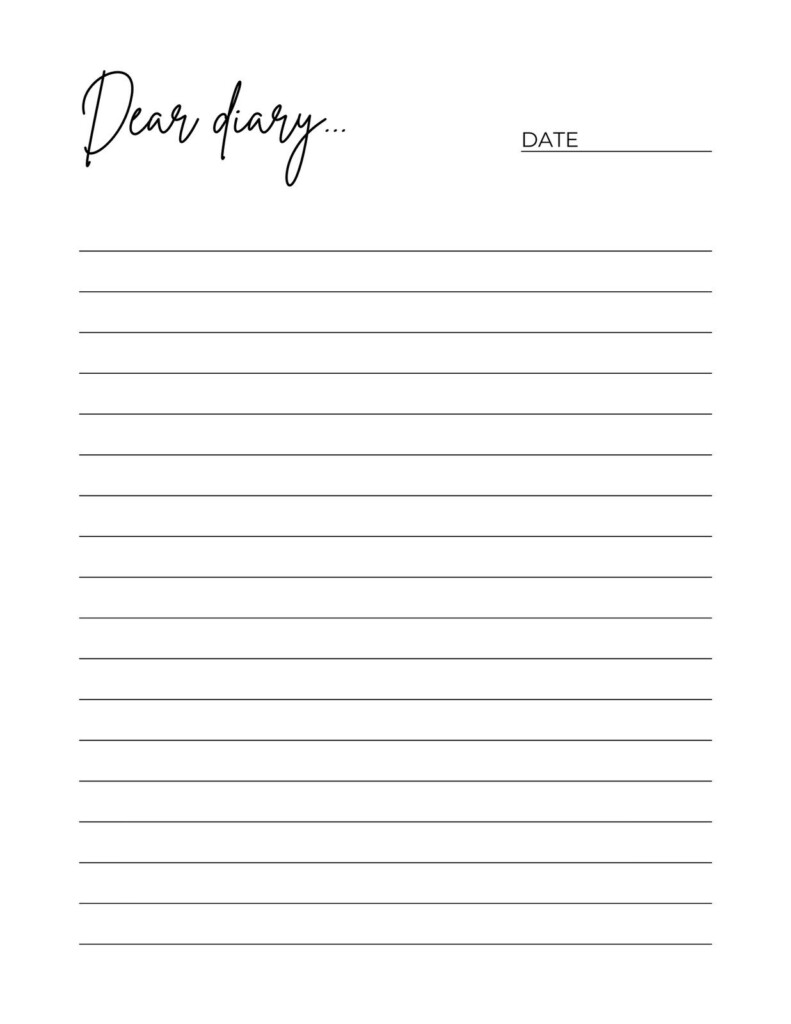 Free Printable Diary Templates You Can Customize Canva 53 OFF