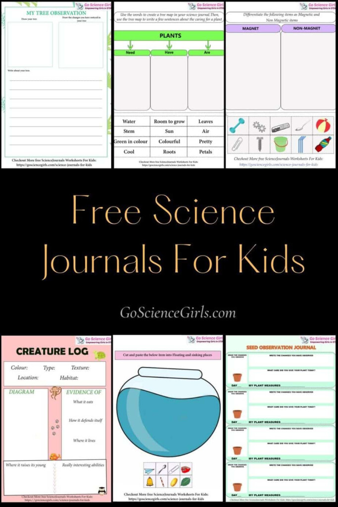 Free Printable Science Journal For Kids 25 Journals For Middle Schoolers 