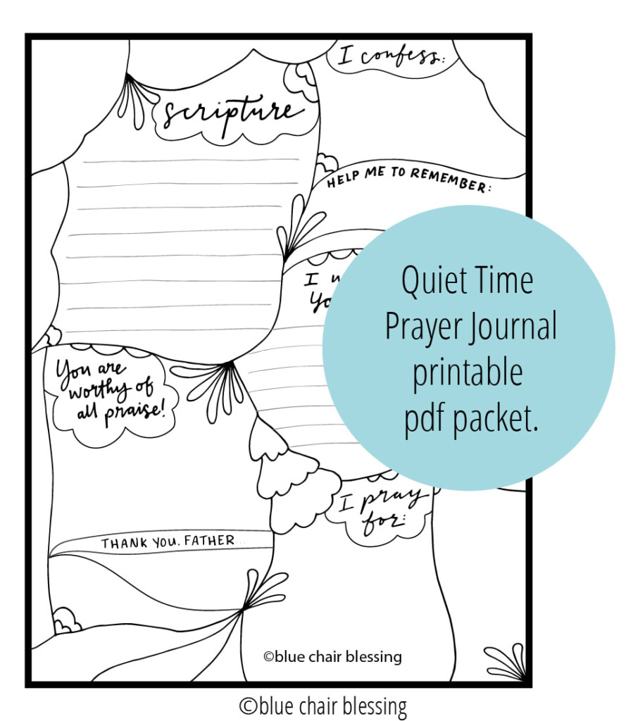 Free Quiet Time And Prayer Journal Printable Coffee And Bible Time 
