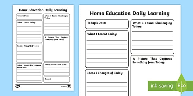 Home Learning Journal Resources teacher Made Twinkl