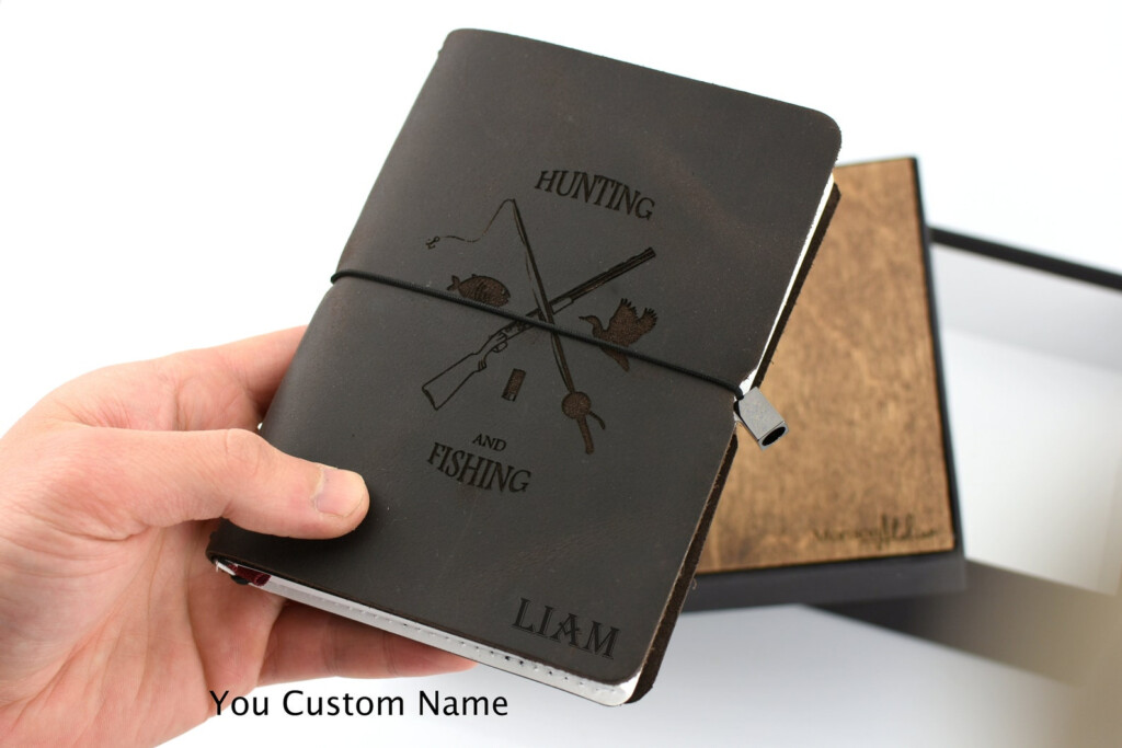 Hunting Journal Personalized Premium Leather Journal Notebook Etsy