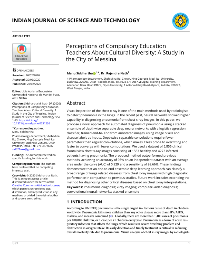 Indian Journal Of Science And Technology Template Sciresol