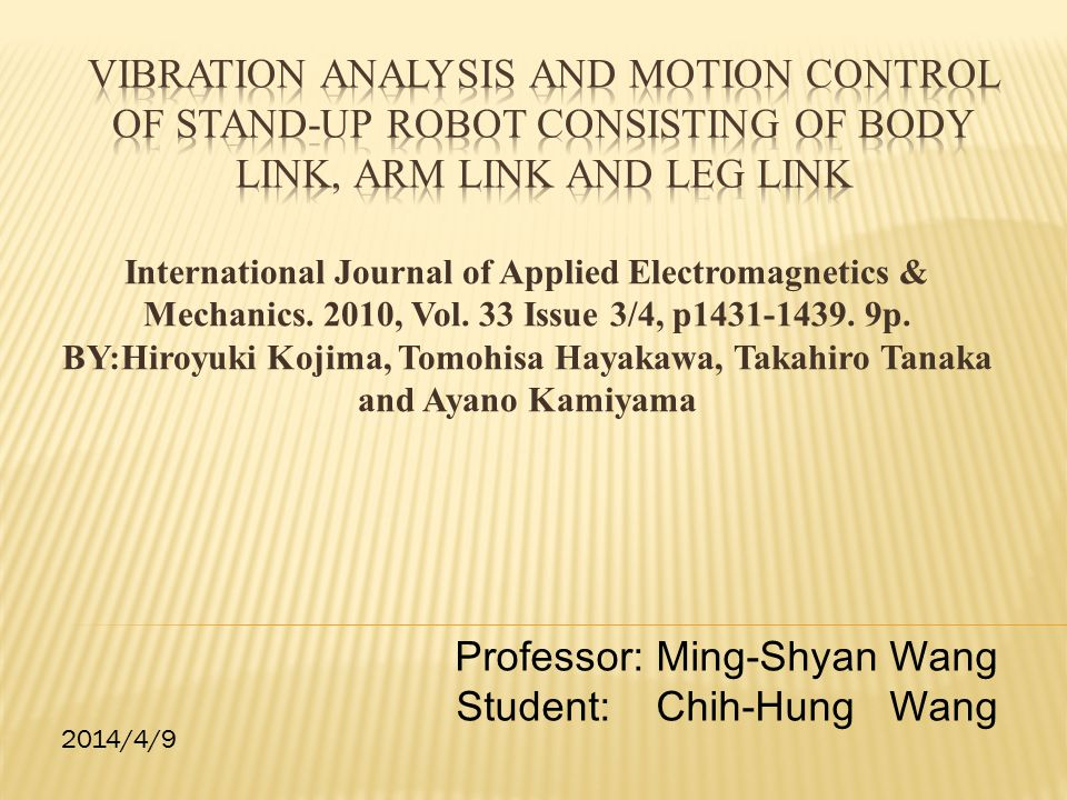 International Journal Of Applied Electromagnetics Mechanics 2010 