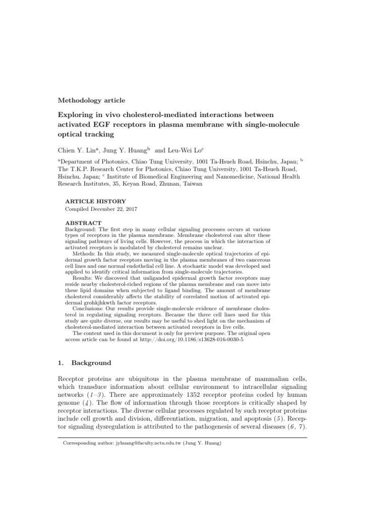 Journal Of Modern Optics Template Taylor And Francis