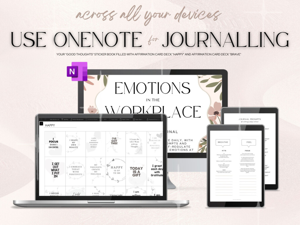 Journal Onenote Template 2023 Emotions In The Etsy
