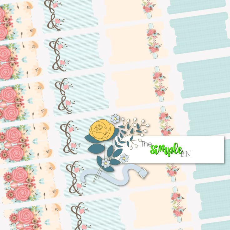 Journal Tabs Planner Tabs Journal Printable Printable Tabs Etsy 