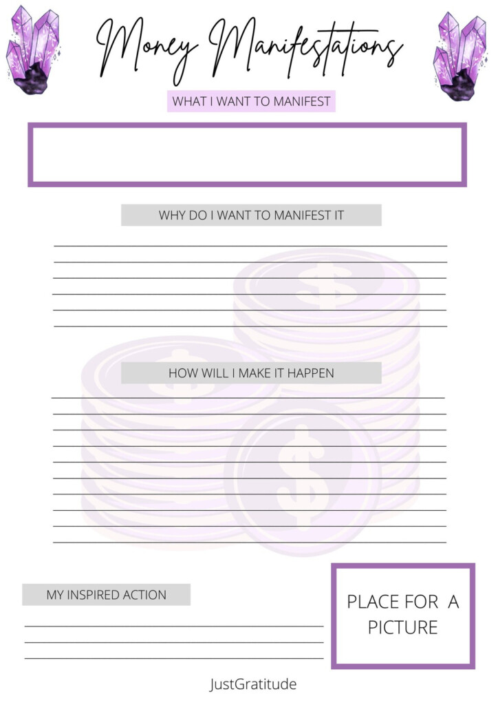 LAW OF ATTRACTION Planner Journal Printable 30 Pages Manifestation 
