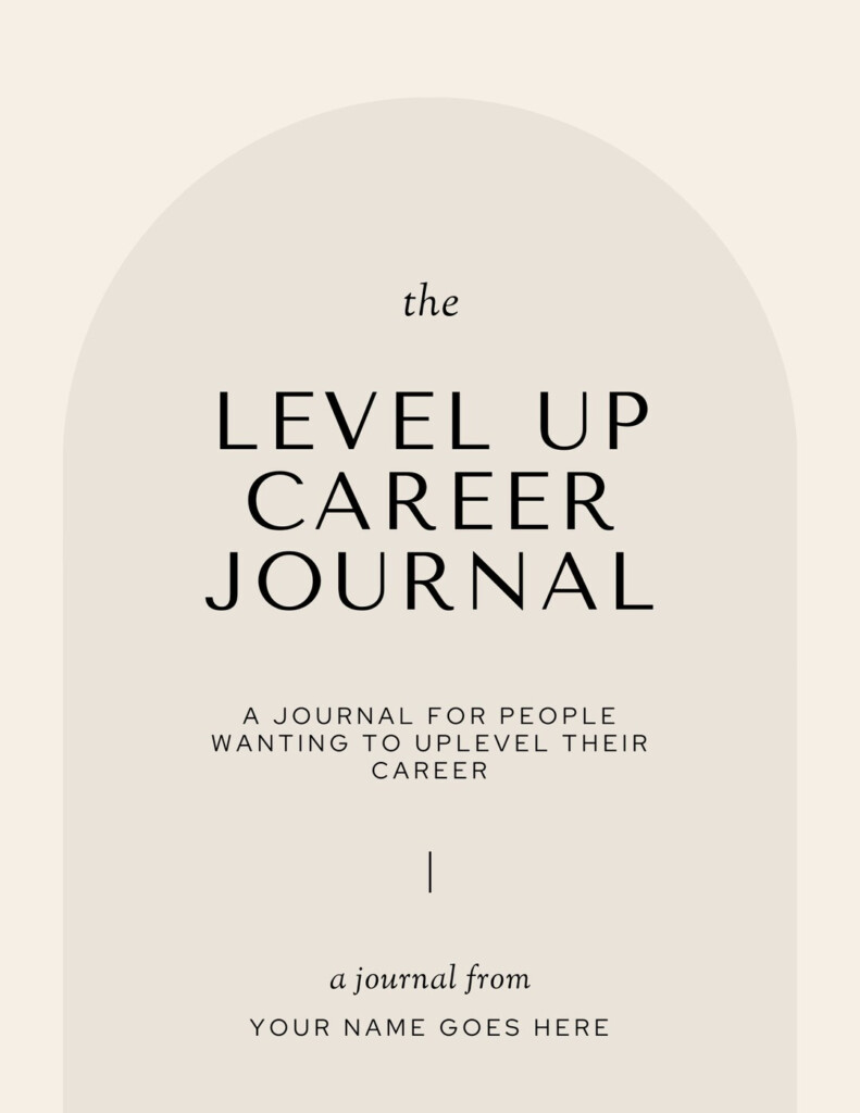 Level Up Your Career Journal Template Etsy Australia