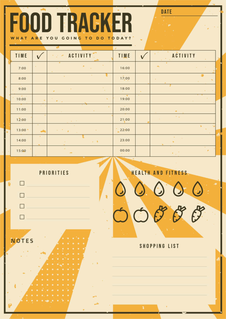 Monthly Food Journal 10 Free PDF Printables Printablee