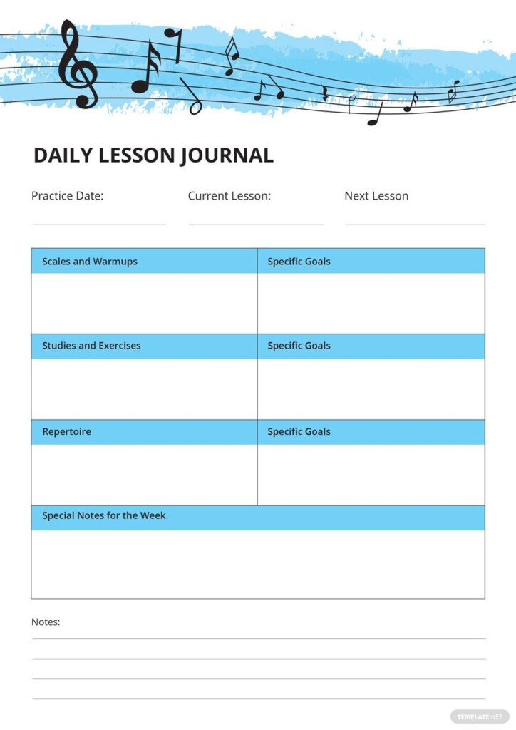Music Journal Template In Illustrator InDesign Publisher Word PSD 