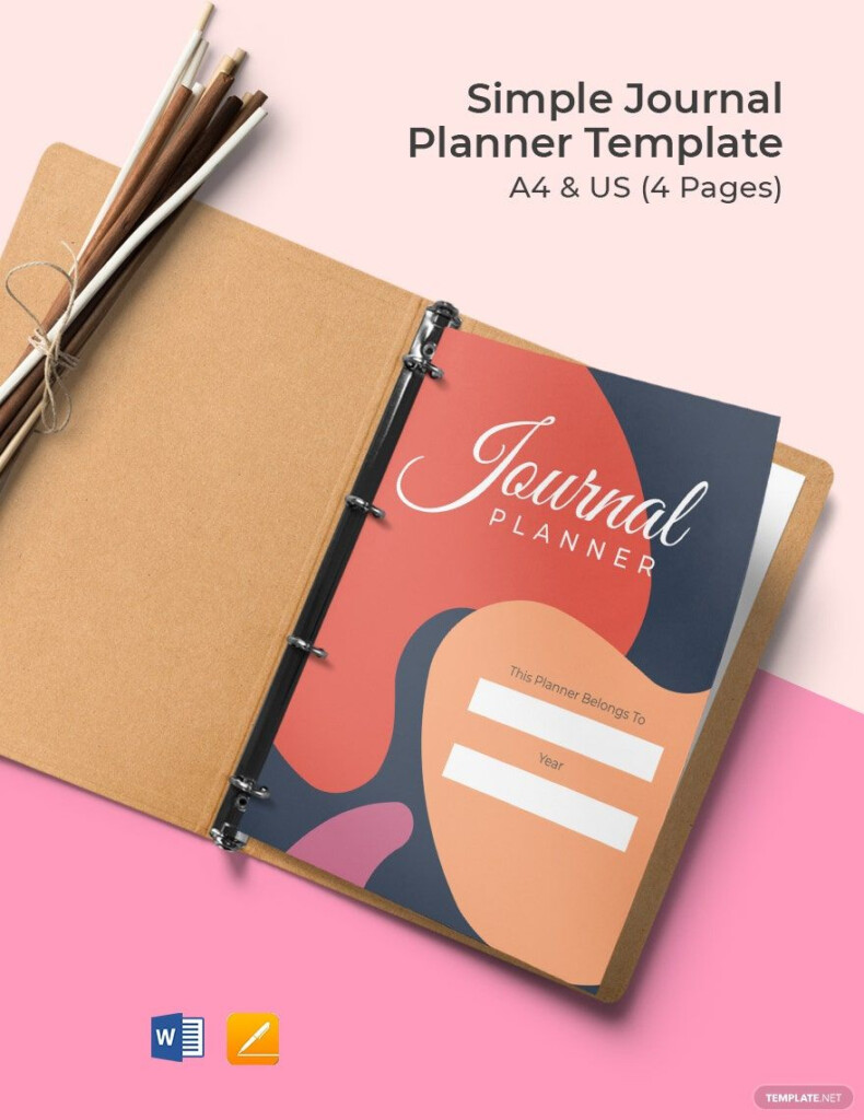Notebook Journal Templates Design Free Download Template