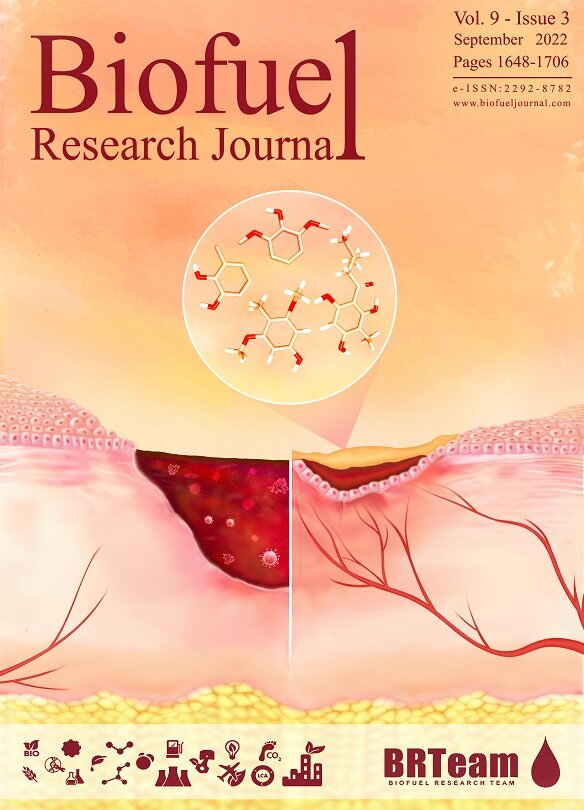  PDF Cover Page For Biofuel Research Journal 9 3 September 2022
