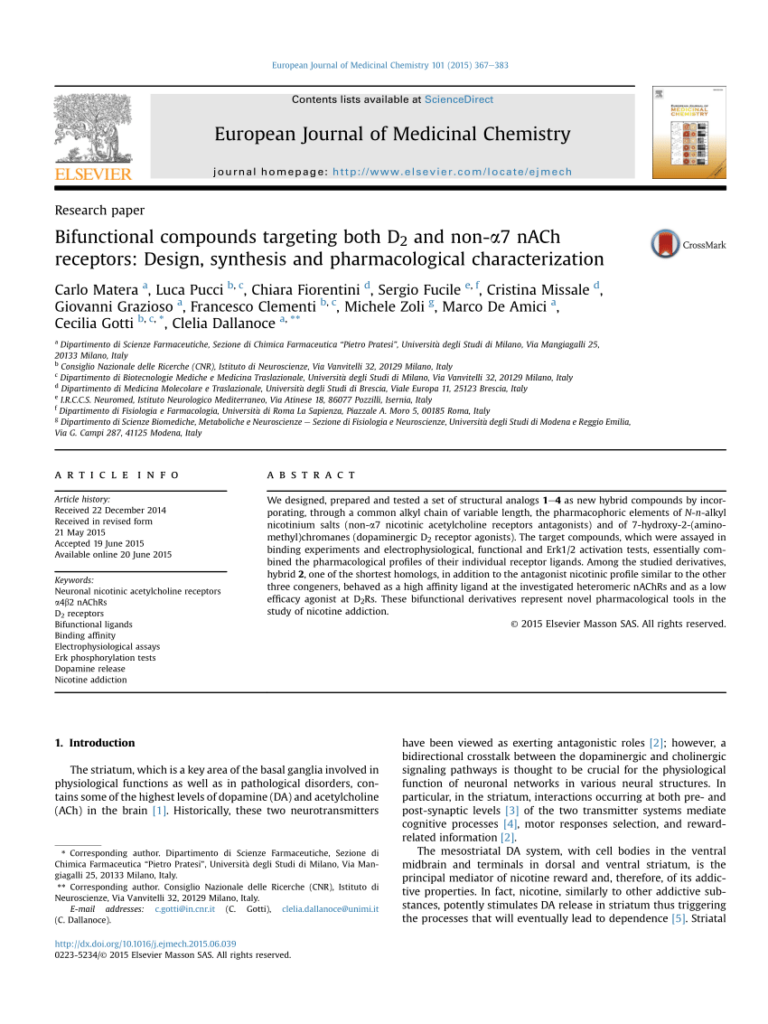  PDF European Journal Of Medicinal Chemistry