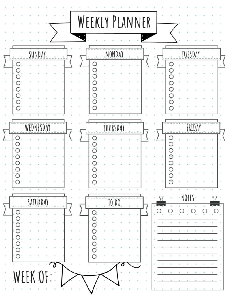 Printable Bullet Journal Templates