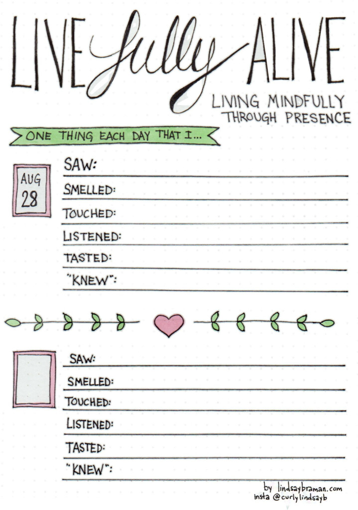 Printable Mental Health Journal Template
