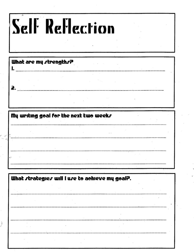 Printable Self Reflection Journal Template Printable Templates Free