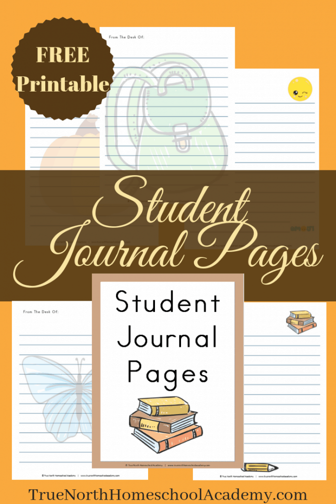 Printable Student Journal Pages Homeschool Printables For Free