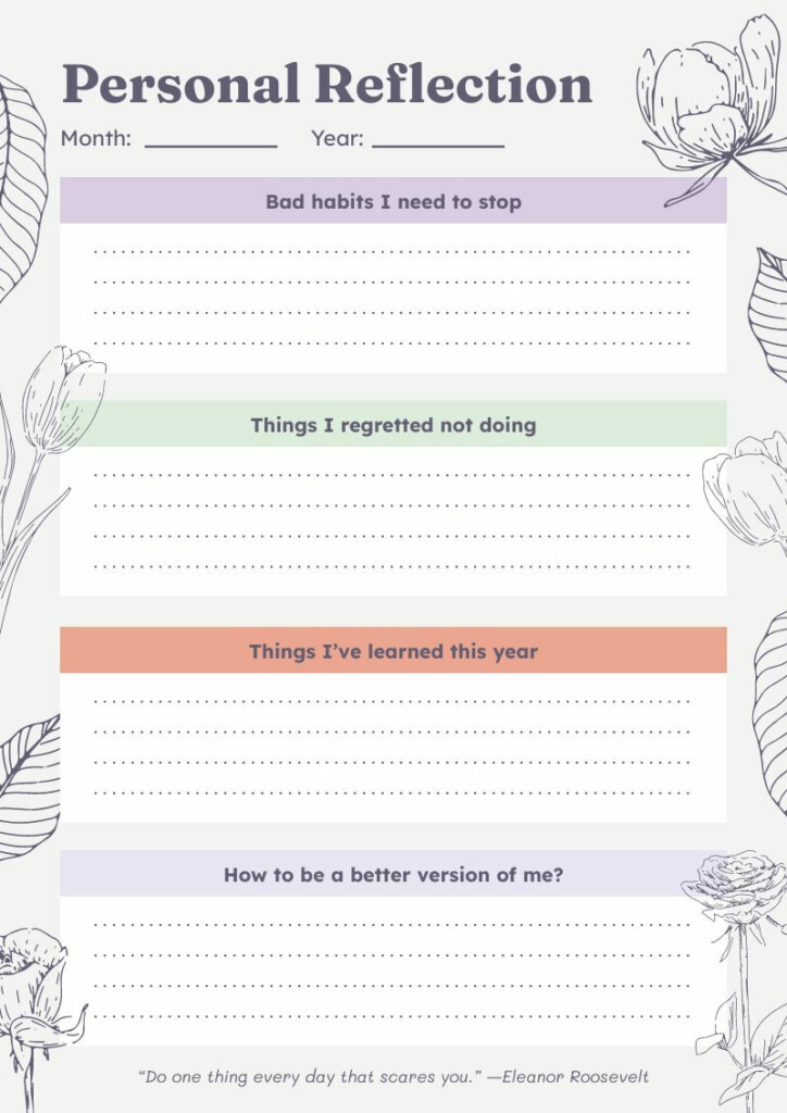 Reflective Journal Free Schedule Planner Template Piktochart