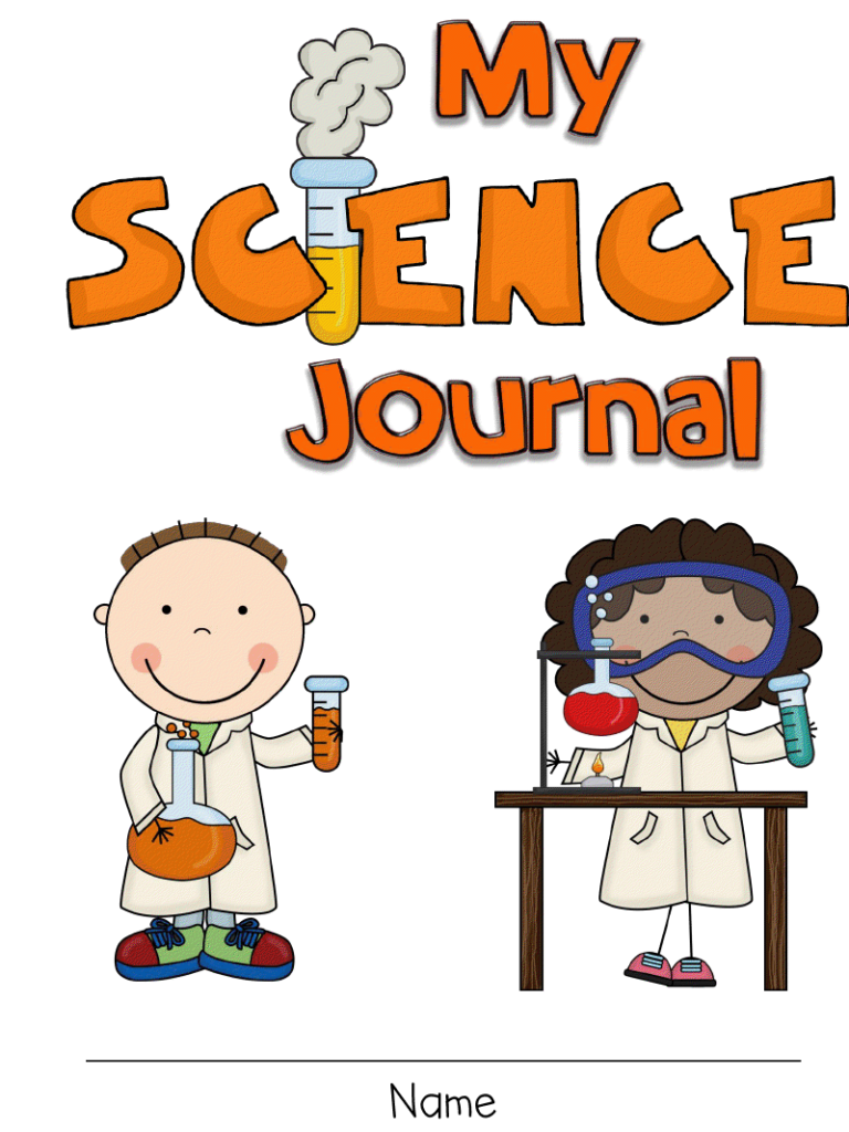 Science Journal Cover 6 Free PDF Printables Printablee