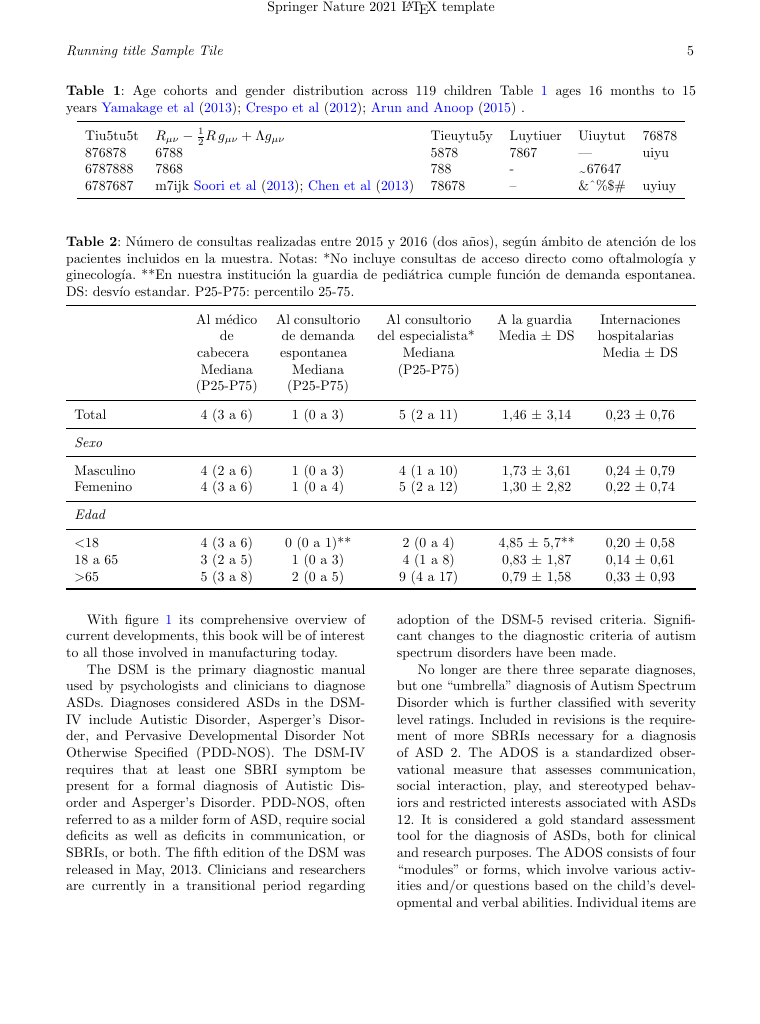Springer Nature Latex Template