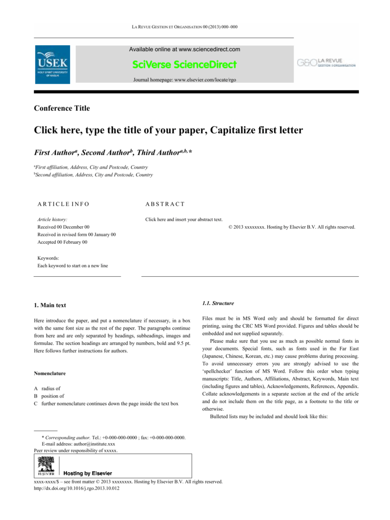 Template Journal Elsevier Serat