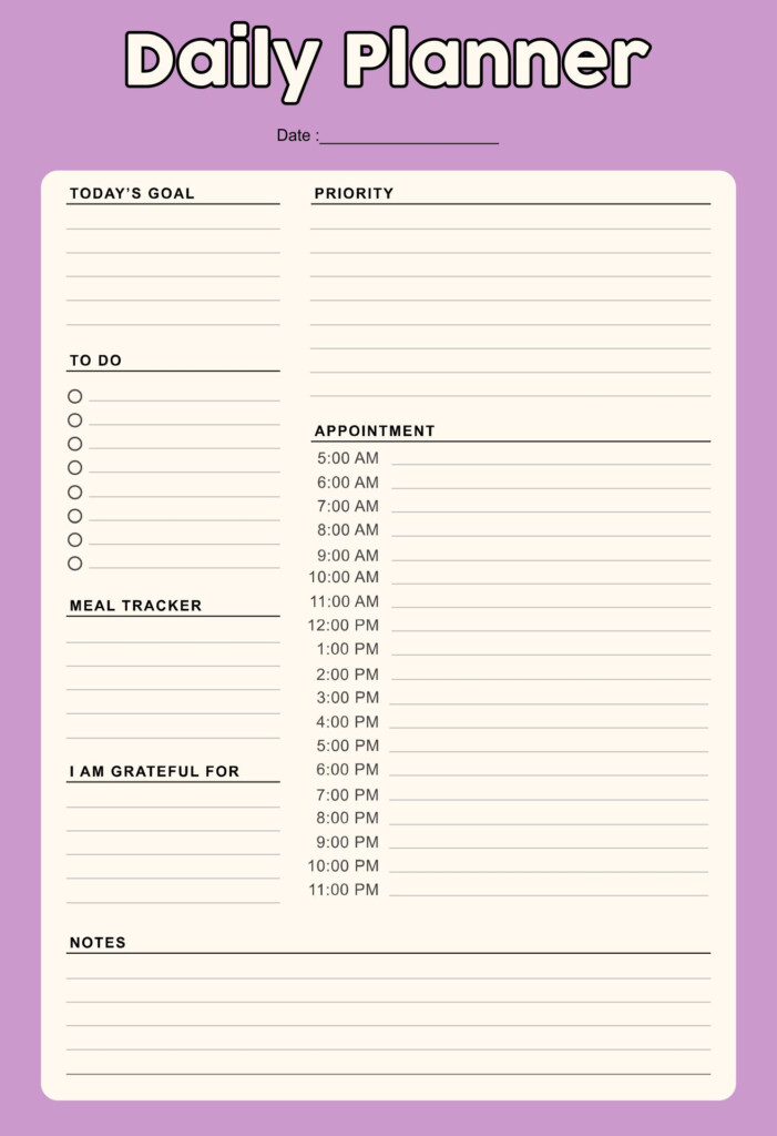 Time Management Calendar 10 Free PDF Printables Printablee