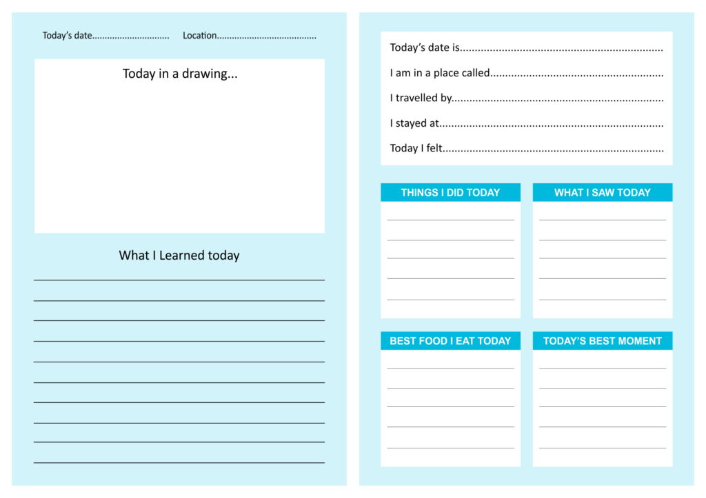 Travel Journal Template 10 Free PDF Printables Printablee